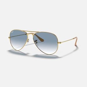 RayBan blue gradient aviators